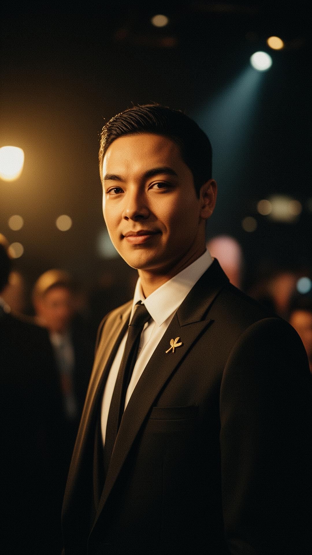 A Staff Playbook brand ambassador in tailored uniform at a premium live event